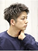 スパイラルパーマ/ツーブロック/カラーワックス