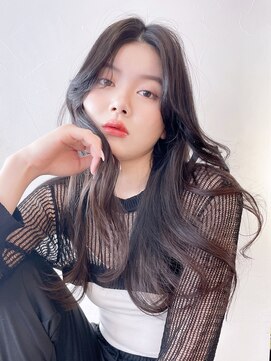 アイティーバイアルバム 八王子店(IT by ALBUM) くびれヘア_外ハネボブセクションカラーペールベージュ_9209