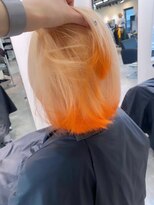 ペレ 渋谷(PELE)&nbsp;J76_オレンジ×ペールオレンジ デザインカラー