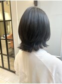 暗髪ブルージュカラー　くびれミディアム【銀座】