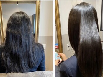 ベルヘアーラグゼ(Bell hair Luxe)の写真/【口コミ4.9の満足度】今までどうにもならなかった髪のお悩みを改善◆圧倒的な質感×艶×潤いの美髪が叶う