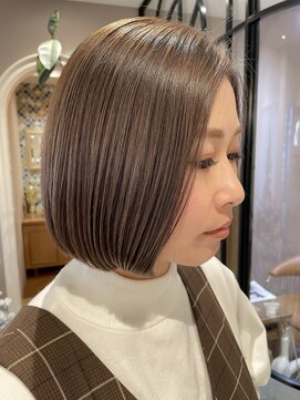 ロンド ブランシュ 錦糸町北口(Lond blanche) ダークブラウン切りっぱなしボブ【錦糸町】