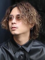 オルト(Altn) 大人の波巻きスパイラルパーマミディアムロングメンズカットヘア