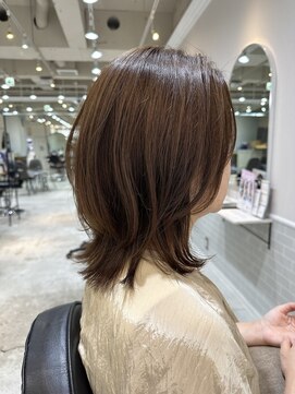 サンクチュアリー ウィズ コネクト(Sanctuary with connect) 外ハネウルフ×イルミナカラーベージュアッシュ