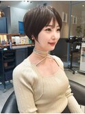 【小林翼】ショート/顔まわり/前髪/縮毛矯正/白髪ぼかし/柏