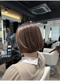 [サロンスタイル]ミニボブ/丸みボブ/髪質改善カラー