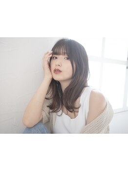 【カラー+カット+艶Tr \6400～】大切な顔周りをセンスと技術であざと可愛い仕上がりに☆