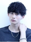 ソフトツイストパーママッシュウルフ束感ショートレイヤー