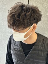 ニアウ 太田店(Niau)&nbsp;メンズパーマシャドウパーマ波巻きスパイラルパーマアイブロウ