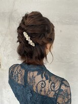 レオニード 表参道(LEONID)&nbsp;岡田≫結婚式お呼ばれボブハーフアップヘアセット