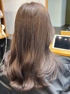 ベル バイ マグ 諏訪店(belle by Mag) 20代30代40代ハイライト透け感ブリーチラベンダーグレージュ