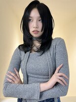 アイトーキョーエス 渋谷(AI TOKYO S)&nbsp;ハッシュカット姫レイヤー透明感ブルーブラック髪質改善渋谷