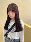 【snuw_ayano】ラベンダーカラー/ラベンダーブラウン/韓国風巻き