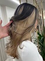 エトワール(ETOILE)&nbsp;インナーミルクティー/ダブルカラー/フェイクブラック神戸三ノ宮