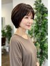 【エイジングケア】カット+ダメージレスカラーリタッチ+Wケアトリートメント