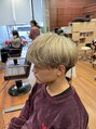 トイロ(toiro) メンズ/ハイトーンカラー/ミルクティーベージュ/メンズマッシュ