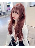 ケアブリーチでダメージレスピンクベージュ