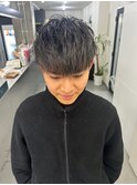 波巻きツイストスパイラルパーマ/フェザーパーマ/眉毛/メンズ