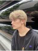エンドカラー  韓国風ヘア  ハイトーンカラー