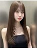 【8月大好評】レイヤーカット　中島担×カラー　Rie×髪質改善TR)15000