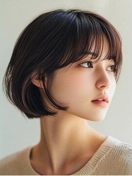 ロディーナコク 大口 新子安(rodina.coc) 30代40代50代◎大人ナチュラルレイヤーボブ/白髪ぼかし