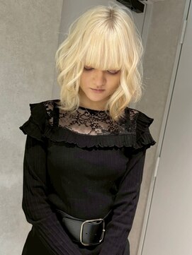 ネハス 名古屋栄店(nehus.) ブリーチ/クラゲヘアー/小顔に見せるヘア/ココアベージュ