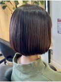 富士見ヶ丘切りっぱなしボブウルフカットショートボブレイヤー