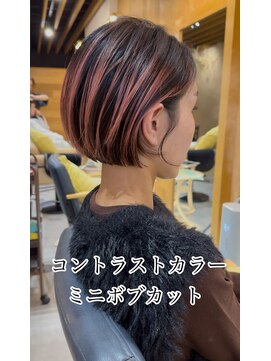 キレイコムデュース(Deuce) コントラストミニボブスタイル