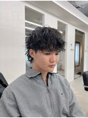 <80>ツイスパ/スパイラルパーマ/メンズサロン/メンズ/眉毛
