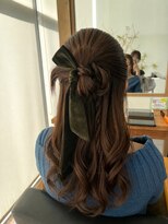ポルム パプリカ(polum paprika)&nbsp;ガーリーゆるふわアップ 結婚式 二次会 お呼ばれ イベント