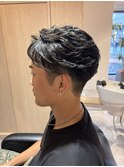 ショートフェザーＸ束感レイヤー