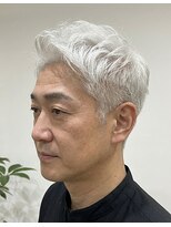 ジェットブラックキューサンロク(JET BLACK 936) ホワイトカラーハイトーン 白髪ぼかし