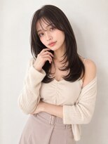 ユーフォリア 青山(Euphoria)&nbsp;【担当きょうこ】鎖骨下レイヤーシースルーバング透明感カラー