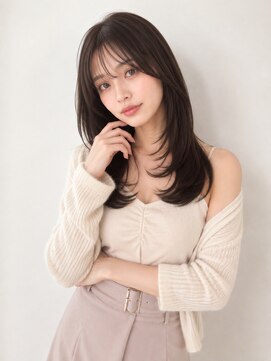 ユーフォリア 青山(Euphoria) 【担当きょうこ】鎖骨下レイヤーシースルーバング透明感カラー
