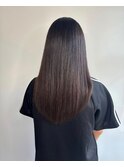 髪質改善　ツヤ髪ストレートヘア大人ガーリー