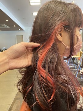 アヴァンス 北花田店(AVANCE) 【#ベビーピンク】×インナーカラー×ガーリーロングヘア