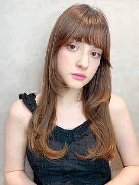 アイティーバイアルバム 八王子店(IT by ALBUM) ワンカールレイヤー_ミニウルフテラコッタくすみブルー_8844