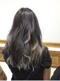 バレイヤージュオンバイオレットアッシュ