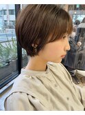 【GIFT】マッシュショート　丸みショート　グレイアッシュ