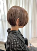 地毛風カラー30代40代50代大人可愛い大人ヘルシーナチュラルボブ