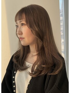 ザックジングウ 表参道(ZACC JINGU) ラテベージュ/ブリーチなしカラー/透明感カラー/レイヤーカット/