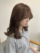 ザックジングウ 表参道(ZACC JINGU)&nbsp;ミディアムレイヤー/ ベージュカラー/ブリーチなしカラー