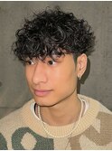 スペインカール原宿外国人風パーマスパイラルパーマフェード短髪
