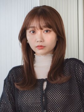 ガーデンヨコハマエスト(GARDEN YOKOHAMA est) 似合わせカット イメチェン フルバング レッドブラウン