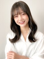 レア 表参道(L'ea)&nbsp;黒髪クラゲヘアーオリーブグレー小顔ココアベージュ