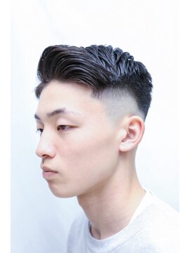 カーウォッシュバーバー(CARWASH BARBER) ダークアッシュブラックカルマパーマウルフベリーショート