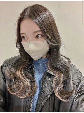 カフネヘアー(Cafune' hair) ワンポイントでアクセント！艶感インナーカラー