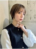 襟足タイト大人かわいい丸みショート