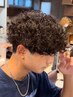 メンズカット+プードルパーマ￥14000 #天神大名#スパイラルパーマ#眉毛#ウルフ