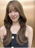 新潟/万代  ウェーブ巻きレイヤーヘアー